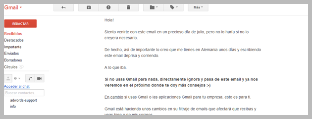 sobrevivir a la nueva bandeja de gmail