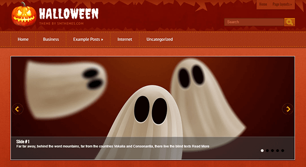 SM Themes Halloween es una plantilla gratuita