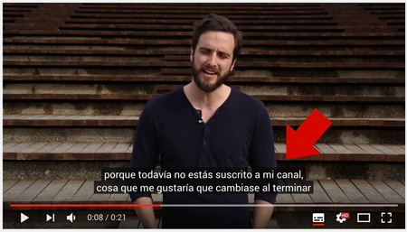 Subtítulos de youtube en varios idiomas