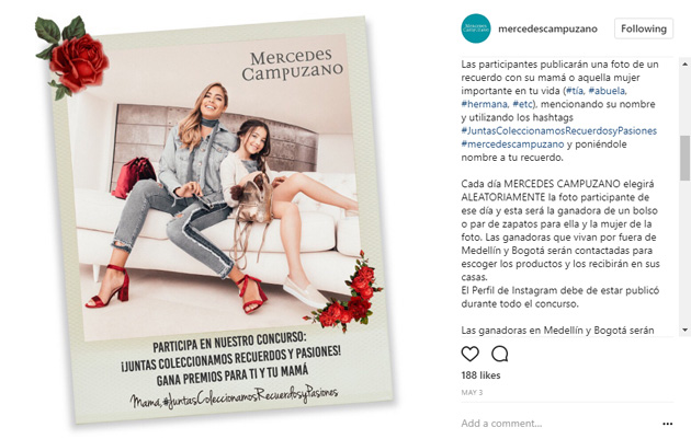 concurso instagram mercedes campuzano
