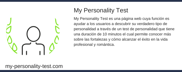 My personality test