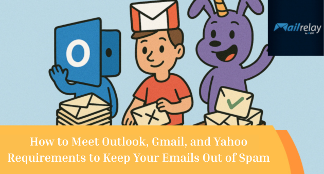 How to Meet Outlook, Gmail, and Yahoo Requirements to Keep Your Emails Out of Spam