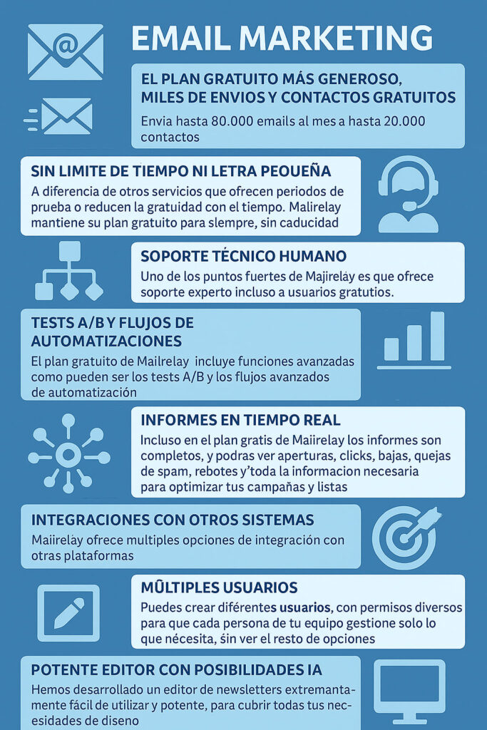 mejor plan gratuito de email marketing
