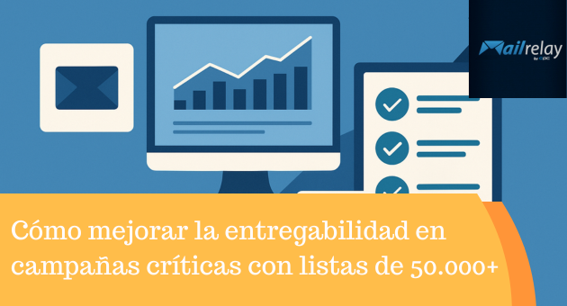 Cómo mejorar la entregabilidad en campañas críticas con listas de 50.000+