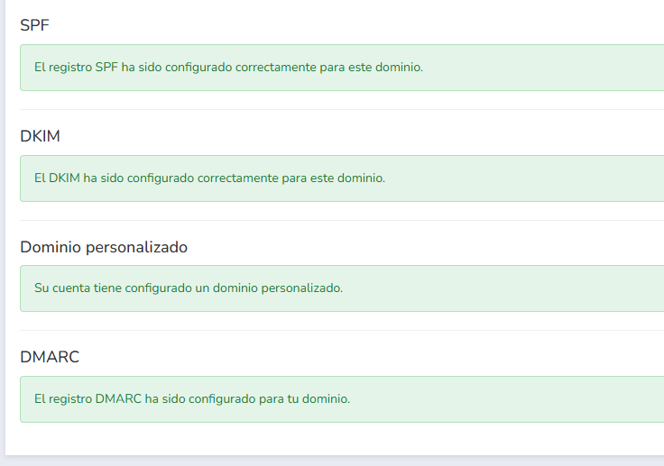 configuraciones para email marketing