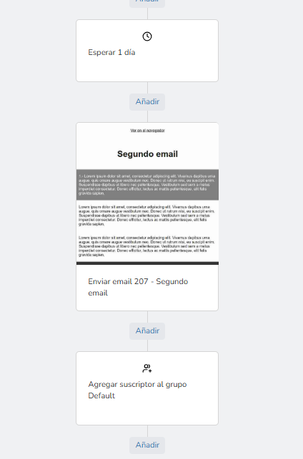 Automatización de cambio de grupo