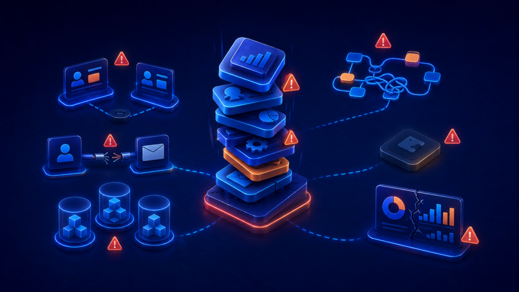 Errores frecuentes al crear un stack digital