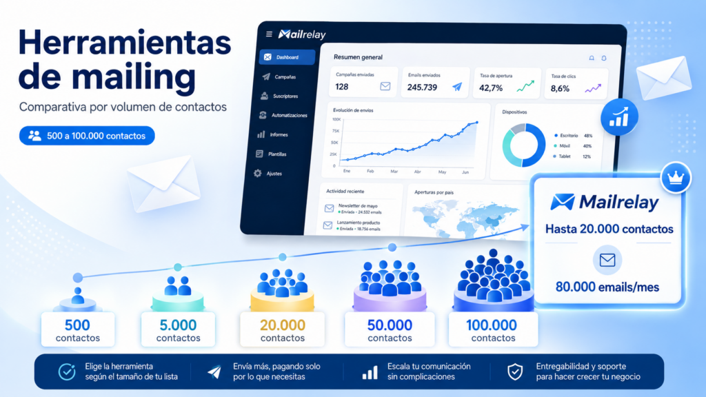comparativa de herramientas de mailing