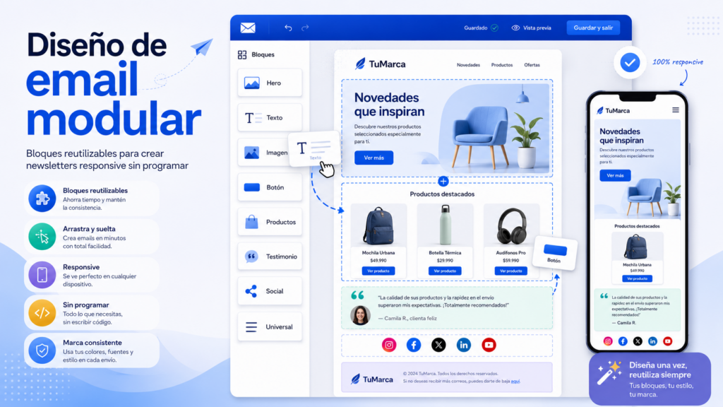 diseño de email modular