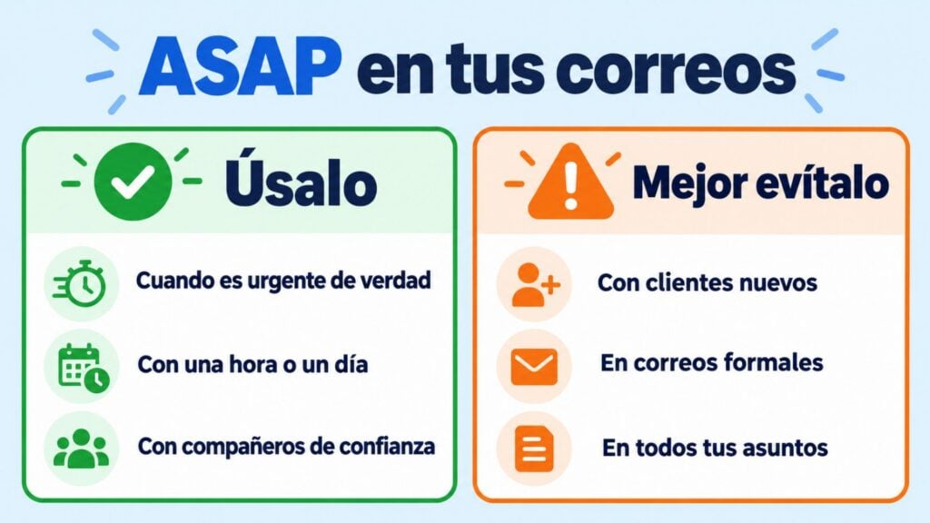 ASAP in your emails: when to use it and when to avoid it