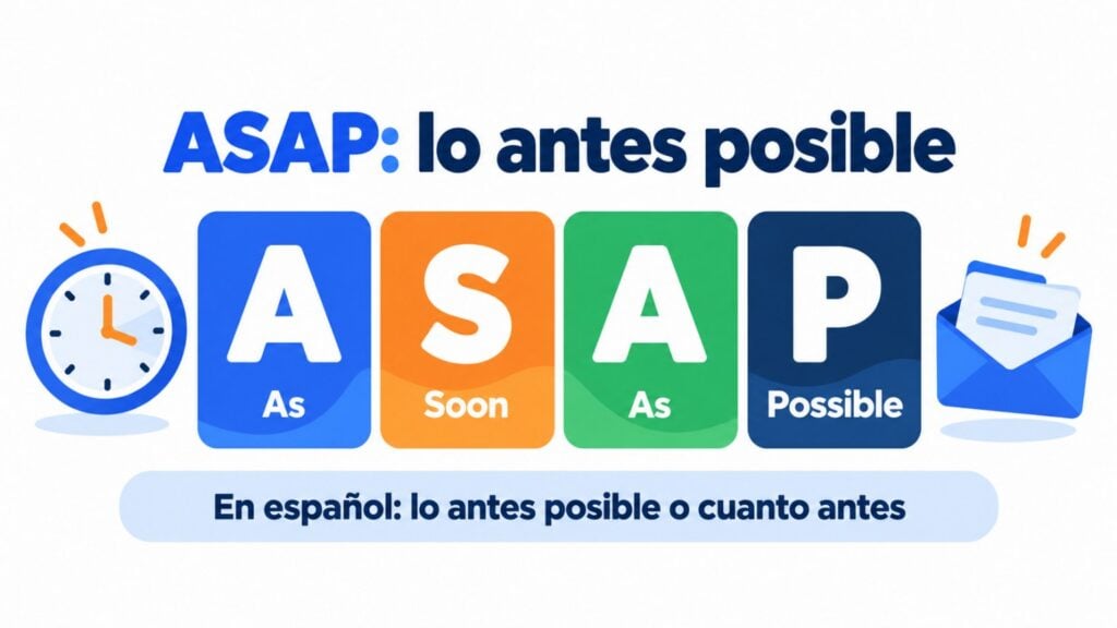 ASAP: as soon as possible