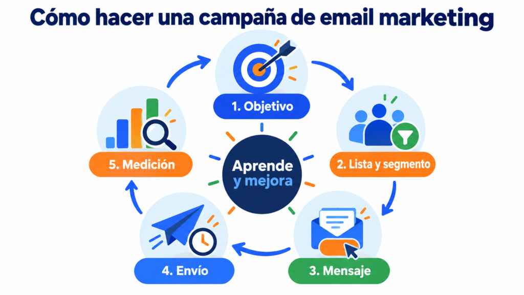 How to create an email marketing campaign: a 5-phase cycle
