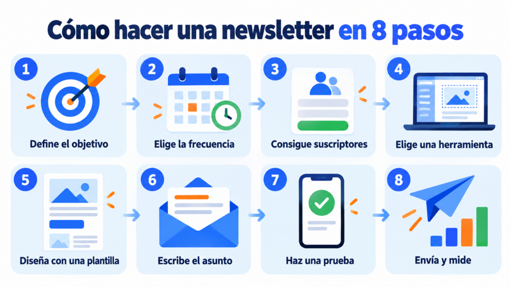 Cómo hacer una newsletter en 8 pasos