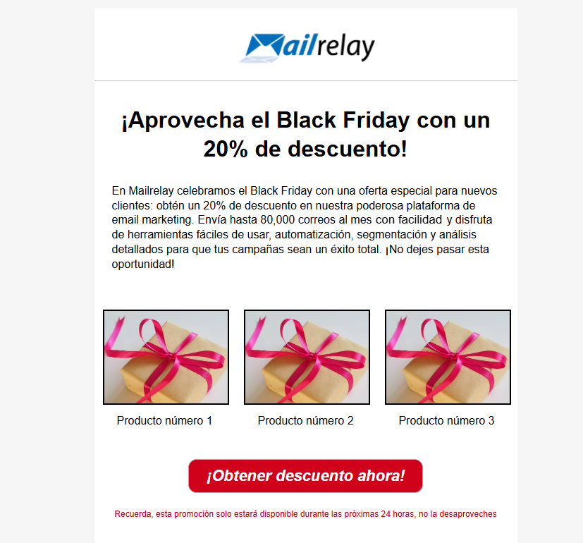 ejemplo de newsletter con tres columnas