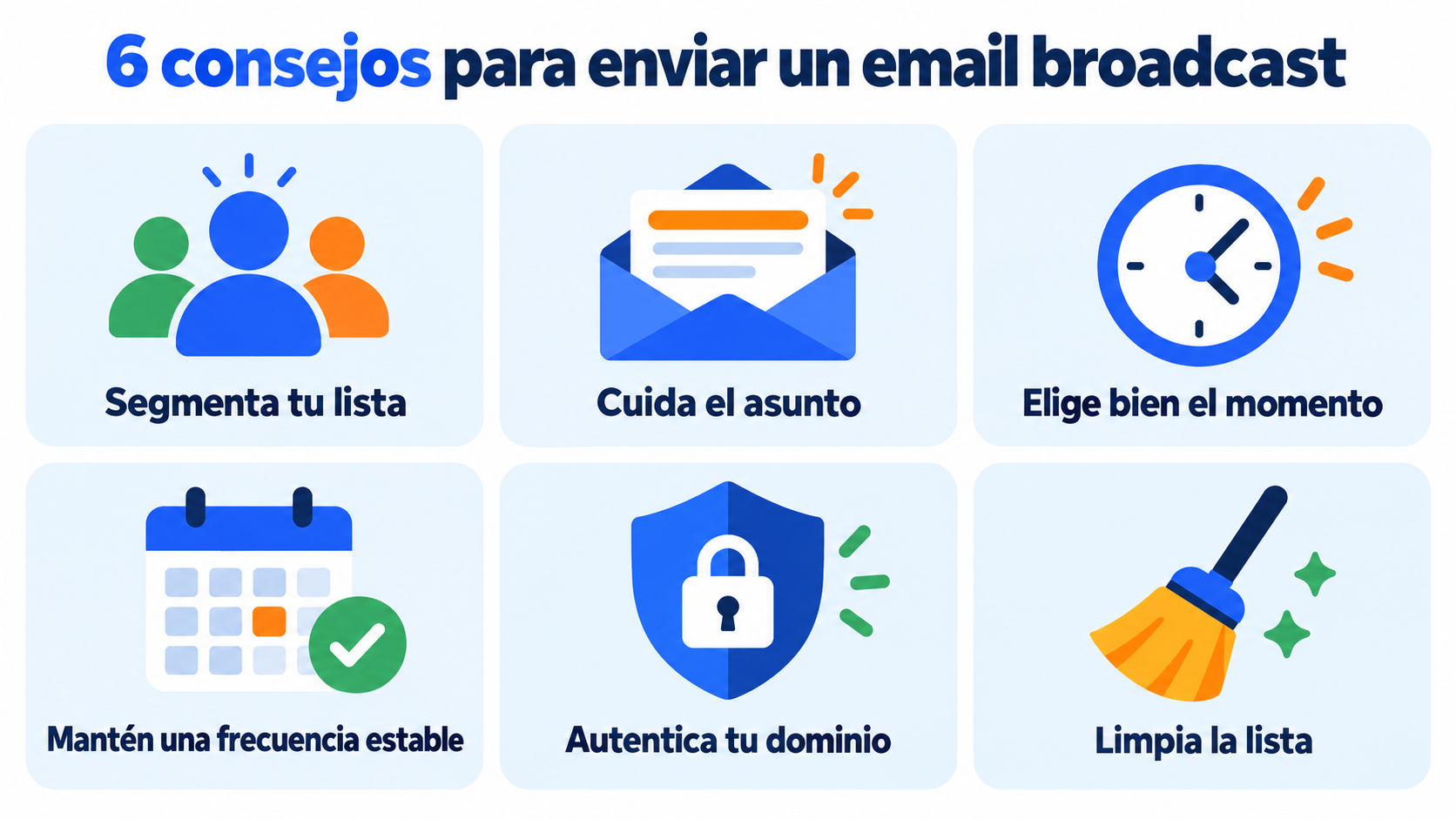 6 consejos para enviar un email broadcast