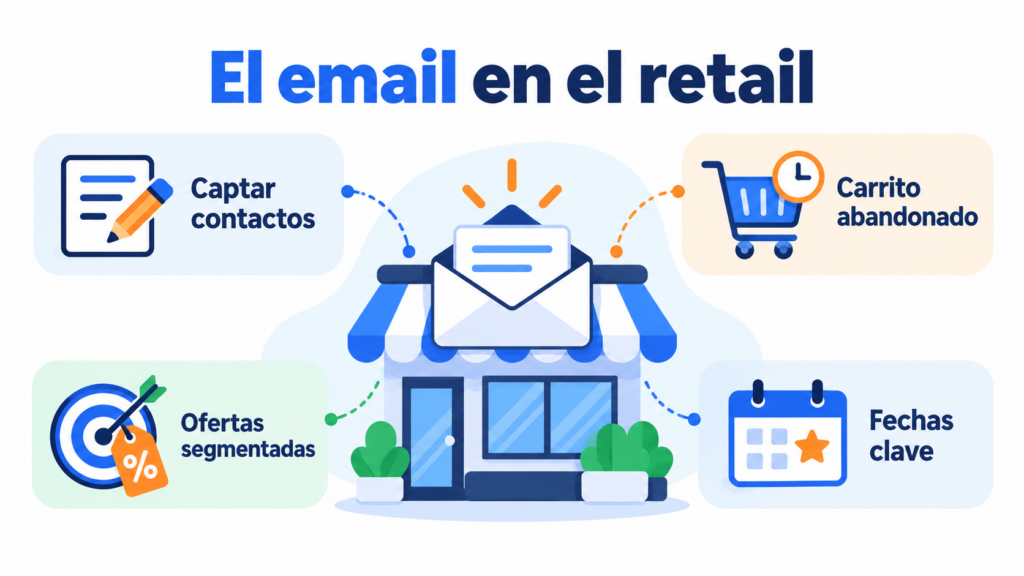 Email in retail: capturing contacts, abandoned cart, segmented offers and key dates