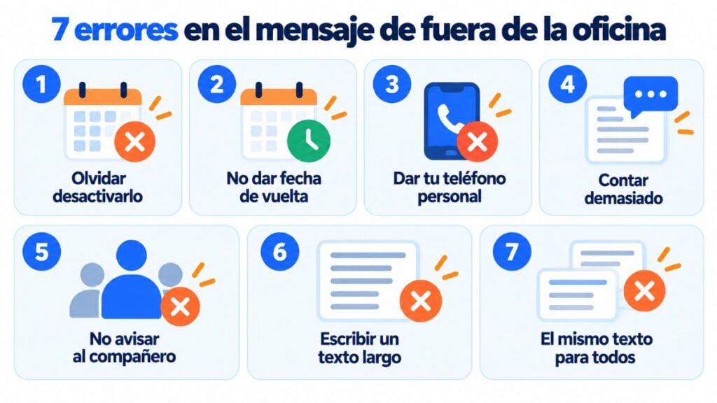 7 common out of office message mistakes