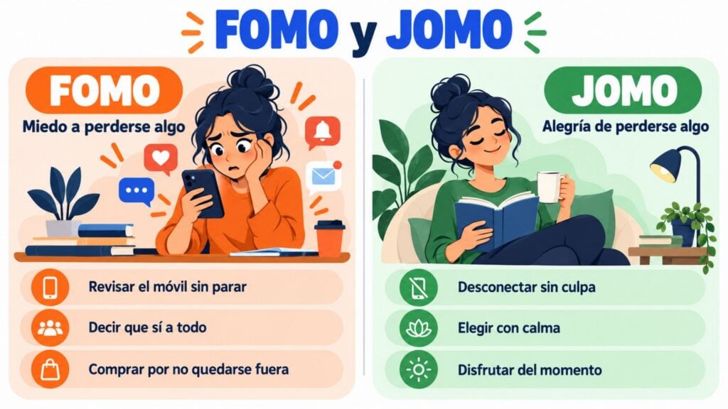 FOMO and JOMO: fear of missing out versus joy of missing out