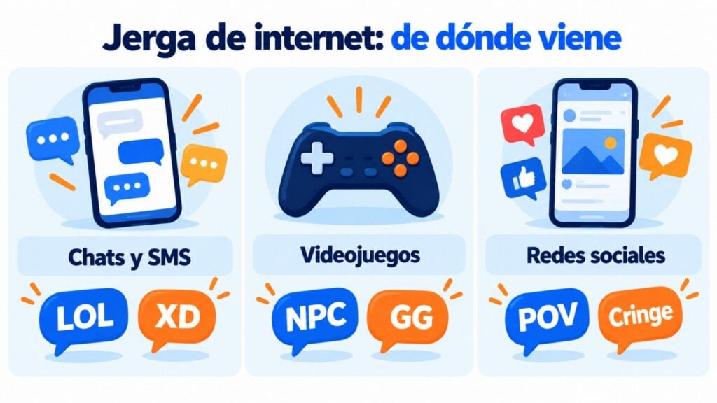 Jerga de internet: de dónde viene, chats y SMS, videojuegos y redes sociales