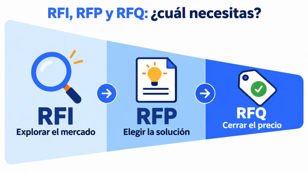 RFI, RFP e RFQ: explorar o mercado, escolher a solução e fechar o preço