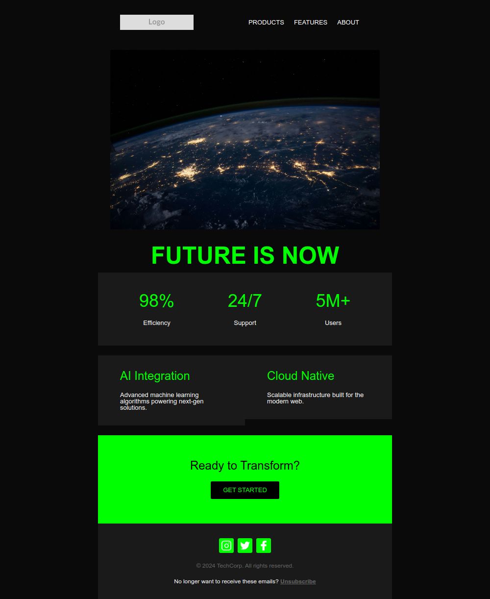 Preview of the Future is now email template