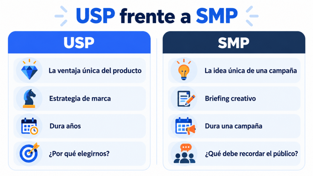 Differences between the USP and the single-minded proposition (SMP)