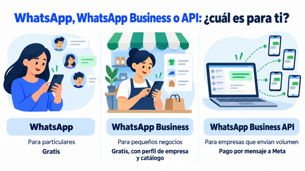 Differences between WhatsApp, WhatsApp Business and WhatsApp Business API